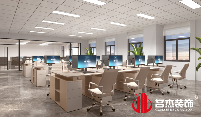 开放办公区装修设计效果